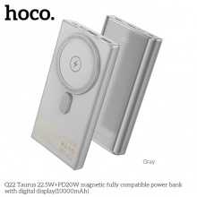 Внешний аккумулятор Hoco Q22 10000mAh, серы 60826