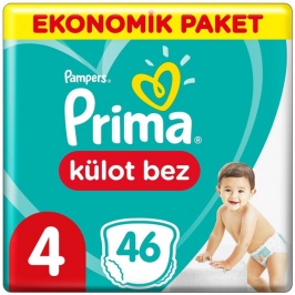 Prima Külot Bebek Bezi Eko Paket 4 Beden 46 Adet 10355037-00176