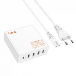 Сетевое зарядное устройство Hoco C114A быстрая зарядка 65W 56220