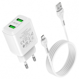 Зарядное устройство Hoco N6, Micro-USB, поддержка QC 3.0 / QC 2.0 68055 Зарядное устройство Hoco N6, Micro-USB, поддержка QC 3.0 / QC 2.0 68055