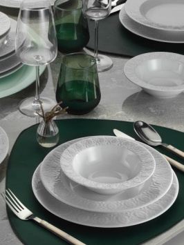 Kutahya Porcelain Фарфор Мимоза 18 Предметов Столовая Посуда На 6 Персон