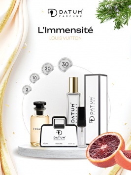 Erkaklar atiri Datum Parfume L'Immensité 10 ml, greypfrut zanjabil va ambra bilan