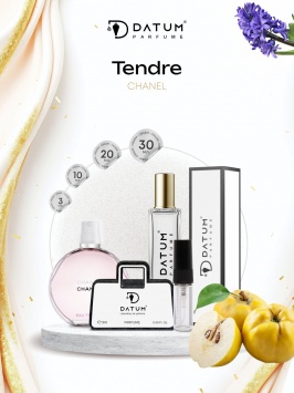 Ayollar atiri Datum Parfume Tendre 10 ml, ayva greypfrut jasmin va muskus bilan