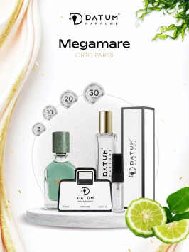 Uniseks atir Datum Parfume Megamare 10 ml, bergamot limon dengiz notalari va kedr bilan