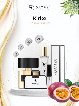 Uniseks atir Datum Parfume Kirke 10 ml, marakuya shaftoli vanil va muskus bilan