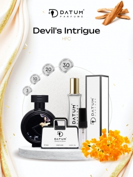 Ayollar atiri Datum Parfume Devil's Intrigue 20 ml, osmantus oq choy va vanil bilan