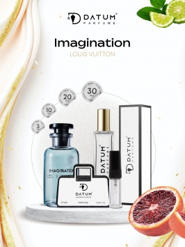 Erkaklar atiri Datum Parfume Imagination 10 ml, bergamot neroli qora choy va ambroksan bilan