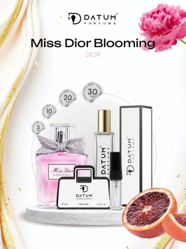 Ayollar atiri Datum Parfume Miss Dior Blooming 10 ml, mandarin pion va oq muskus bilan