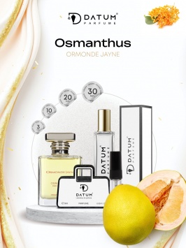 Uniseks atir Datum Parfume Osmanthus 30 ml, osmantus o'rik muskus va yog'och notalari bilan