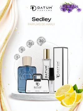 Uniseks atir Datum Parfume Sedley 10 ml, limon, geran, pachuli notalari bilan