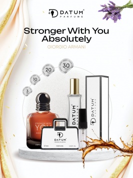 Erkaklar atiri Datum Parfume Stronger With You Absolutely 10 ml, kashtan, kedr, pachuli notalari bilan