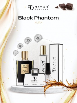 Uniseks atir Datum Parfume Black Phantom 20 ml, rom, qora shokolad notalari bilan Uniseks atir Datum Parfume Black Phantom 20 ml, rom, qora shokolad notalari bilan