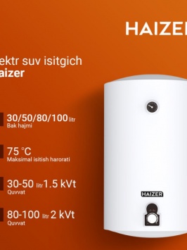 Haizer KRON elektr suv isitgichi, 30 litr