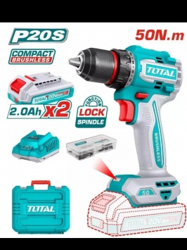 Akkumulyatorli drel-shurupovert TOTAL TDLI205062 20V 50Nm