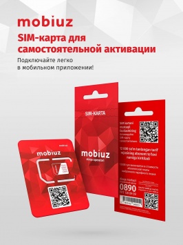 SIM-karta Mobiuz mustaqil faollashtirish uchun