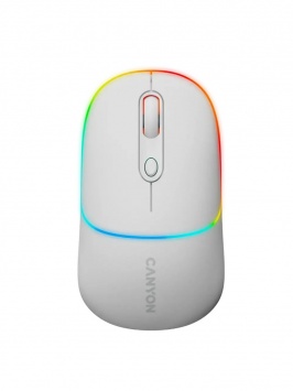 Мышь CANYON MW-22 2in1 BT (Dual-mode, 1600 DPI) White
