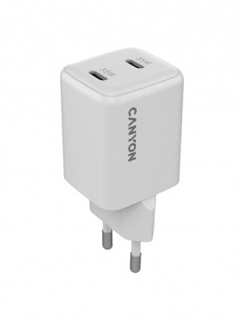 Зарядное устройство CANYON CU35CC 35 Вт (2x USB-C, GaN)