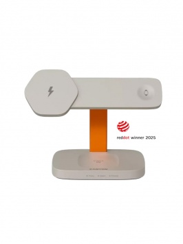 Зарядная станция CANYON Hexagon 310 15W LightGrey/Orange