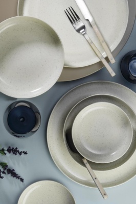 Kutahya Porcelain Moderna 18 Шт Посуда На 6 Персон Кремового Цвета