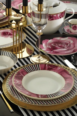 Kutahya Porcelain Bone Calypso 68 Предметов Столовая Посуда На 12 Человек 10276