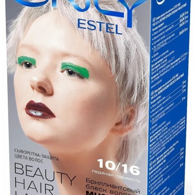 Estel De Luxe - Стойкая краска для волос 10/45 светлый блондин медно-красный 60мл