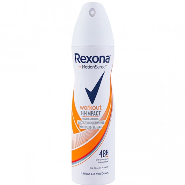 Купить Антиперспирант аэрозоль Rexona APA Fw Workut U-AN UNC 12X150ML ...