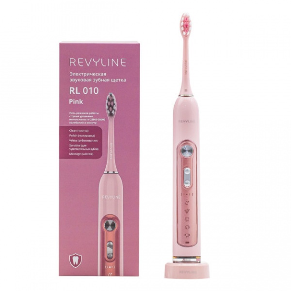 Купить Звуковая зубная щётка Revyline RL 010 Pink Elektricheskaya ...