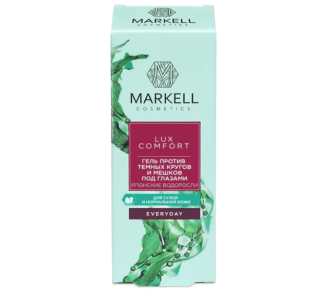 (MARKELL LUX COMFORT) QORA DOIRALAR VA KO'Z OSTIDAGI SUMKALARGA QARSHI JEL YAPON YOSUNLARI, 10ML УТ-00007745