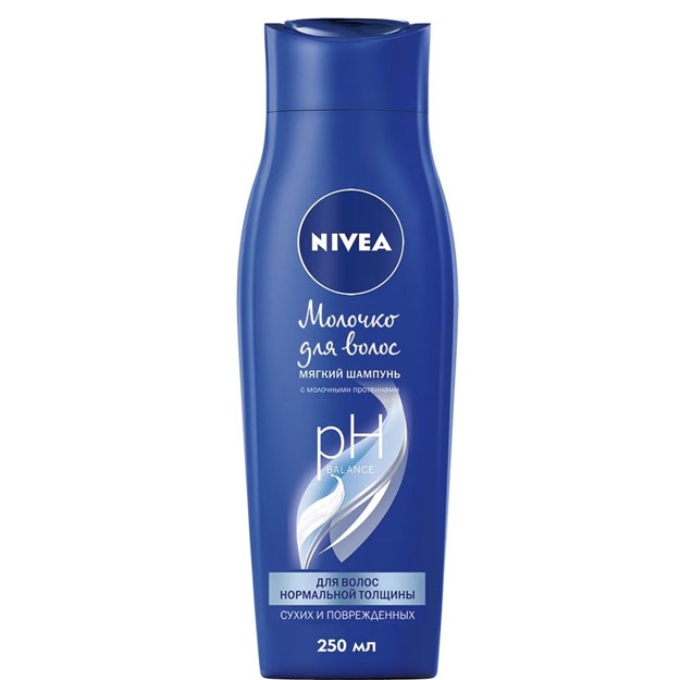 Мягкий шампунь Nivea - Молочко для волос, для волос с нормальной толщины, 250 мл. УТ-00003295