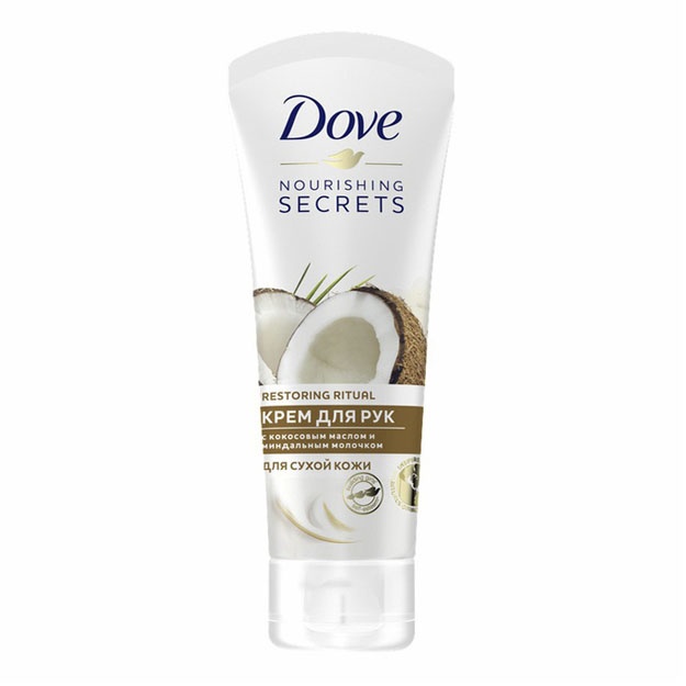 DOVE qo'l kremi Hindiston yong'og'i yog'i va Mendal suti 12x75 LV УТ-00007172