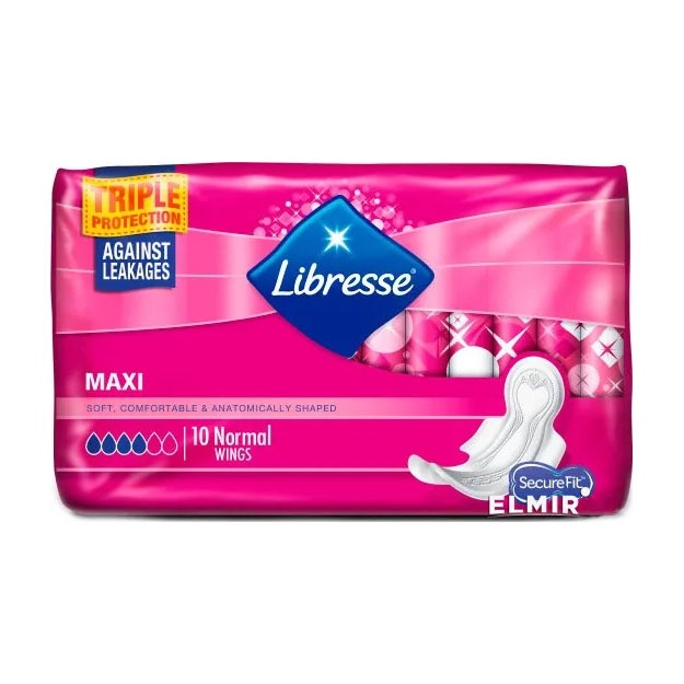 Гигиенические женские прокладки LIBRESSE Maxi Normal wing sw 20x10pcs УТ-00004820