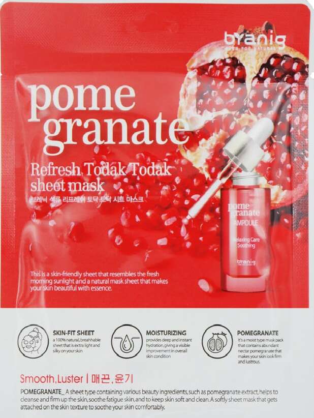 BEANING pome granate Refresh Todak sheet mask  УТ-00007449