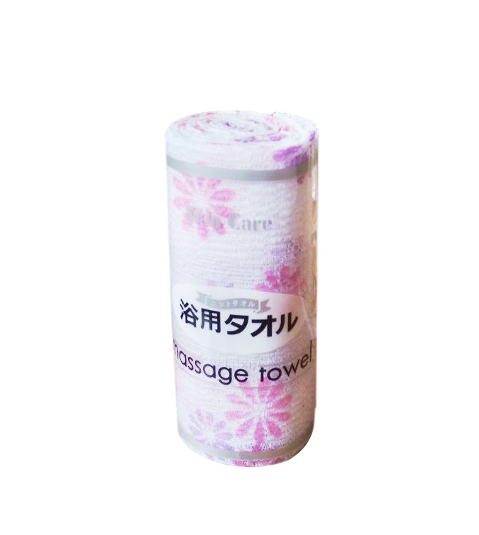 мочалка massage towel в цветочек трубочка УТ-00007369
