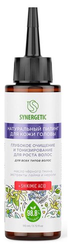 Soch o'sishi uchun tabiiy SYNERGETIC bosh terisini chuqur tozalash va tonlama 110ml УТ-00008059