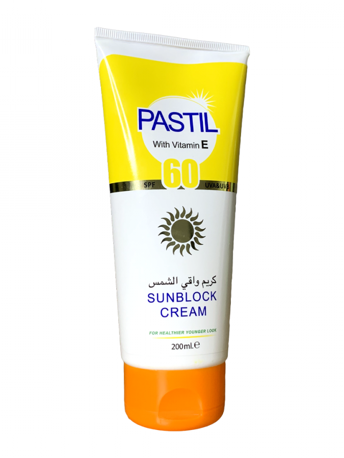 PASTIL SUNBLOCK CREAM SPF60 VITAMIN E 200ML  УТ-00007021