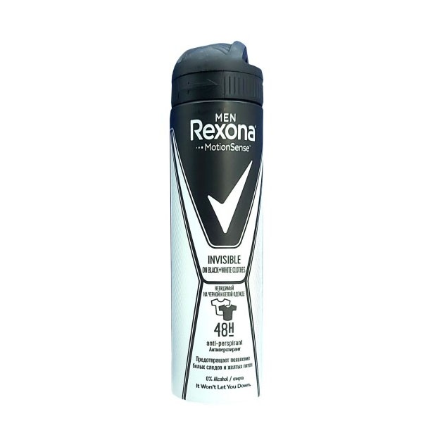 Antiperspirant aerozol Rexona men Invis B + W 12x150ml  УТ-00007166
