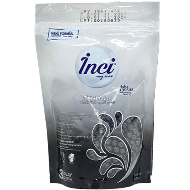 Qattiq mum donalari qora 200gr./INCI - BLACK HARD WAX BEANS 200 GR  УТ-00007611