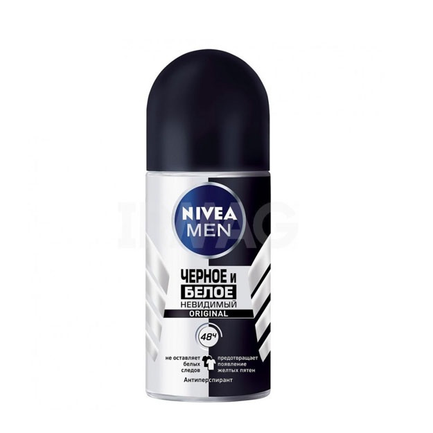 Nivea Антиперспирант для тела шариковый Черное и белое. Невидимый Orginal серии Nivea men 50 ml УТ-00007233