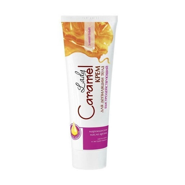 "Lady Caramel" nozik teri uchun tanani depilatsiya qilish uchun krem, 100 ml  УТ-00007663