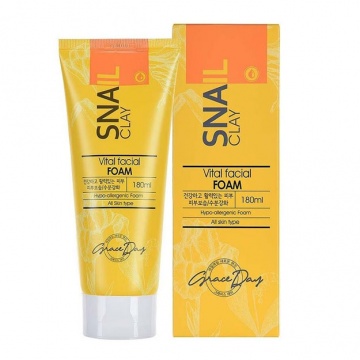 Grase Day Foam SNAIL CLAY 180 ml  УТ-00007402