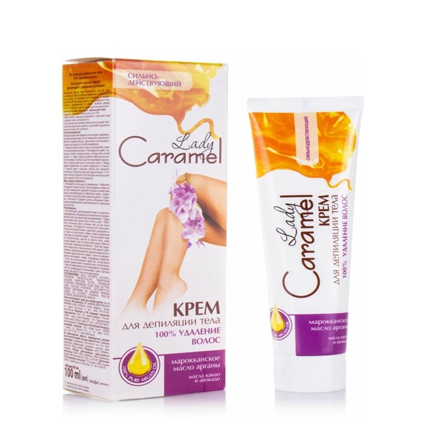 "Lady Caramel" tanani depilatsiya qilish uchun krem 100% epilasyon, 100 ml УТ-00007662