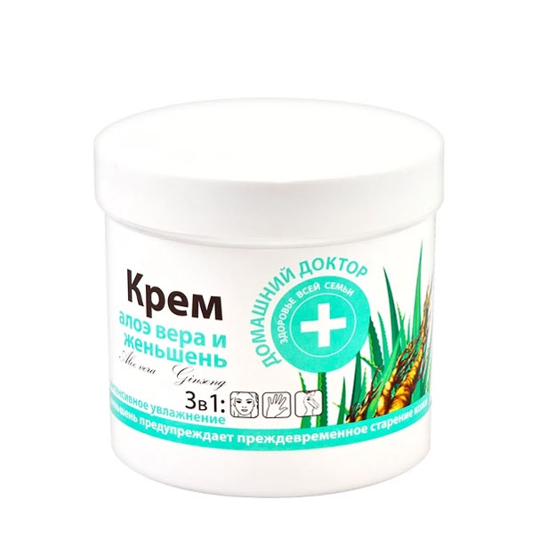 "Uy shifokori" aloe Vera va Ginseng kremi, 250 ml.  УТ-00007676