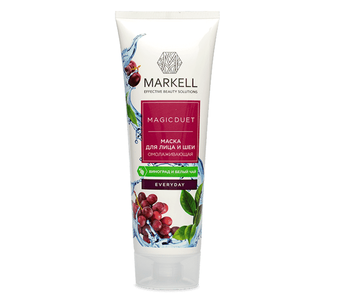 (MARKELL MAGIC DUET) UZUM VA OQ CHOYNI YOSHARTIRUVCHI YUZ VA BO'YIN NIQOBI, 120ML  УТ-00007728