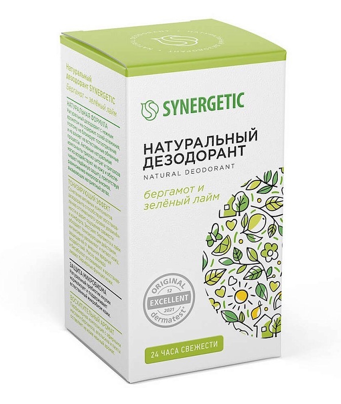 Tabiiy dezodorant SYNERGETIC "bergamot-ohak yashil" 50ml УТ-00008056