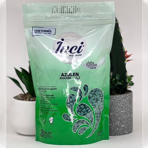 Qattiq mum donalari Azulen 200gr./INCI - AZULENE HARD WAX BEANS 200 GR УТ-00007609