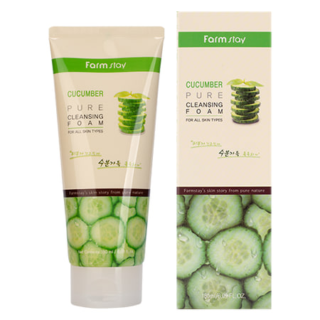 Farm stay Pome Cucumber pure cleansing foam  180 ml  УТ-00009540