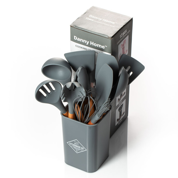 Silikon oshxona asboblari to'plami 12 dona 20 dona DH2628-GREY