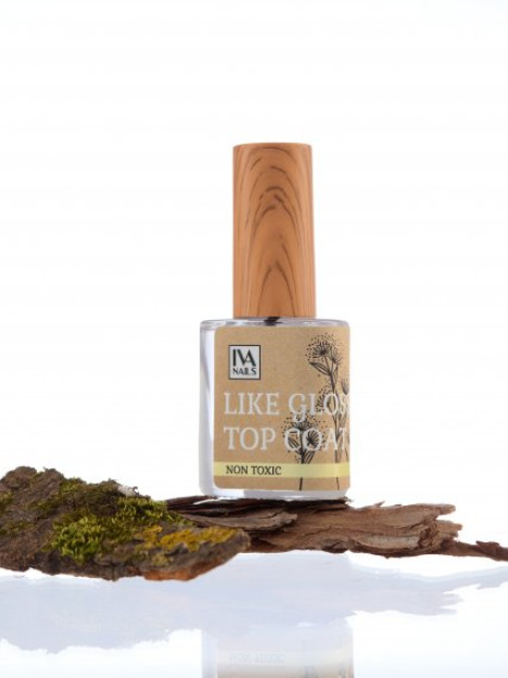 LIKE GLOSS TOP COAT (Топ покрытие гель-эффект) (10ml) IVN-LGTC 10мл