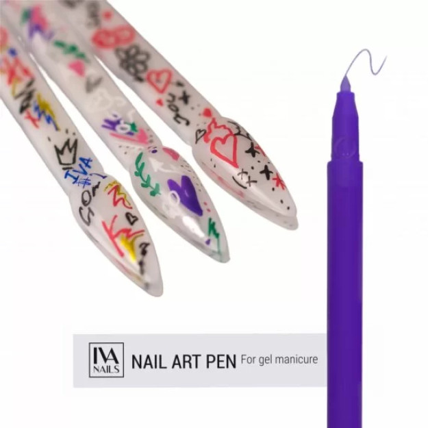 Акриловый фломастер Iva Nails (Purple) AFIVPL