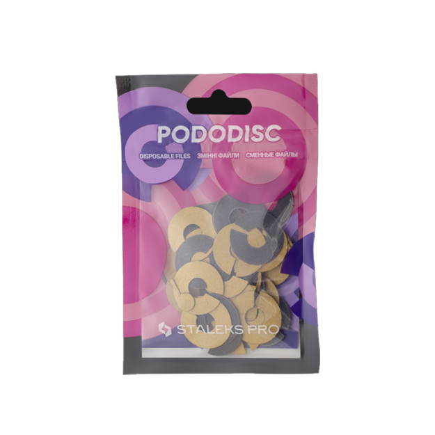Сменные файлы-кольцо для педикюрного диска PODODISC STALEKS PRO М 240 грит (50 шт) PDFR-20-240